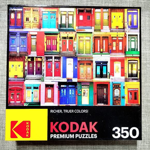 Kodak Colorful Montreal Doors 350 Piece Puzzle 24x18 New Sealed - Picture 1 of 2